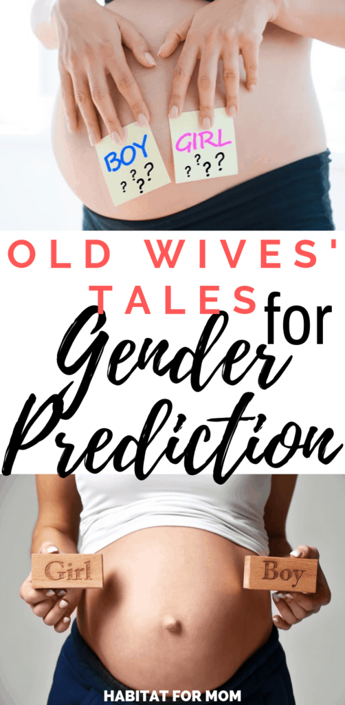 Old Wives' Tales for Gender Prediction (7 pregnancy symptoms and 4 tests to try) Pregnancy tips and tricks | Best pregnancy tips | First time pregnancy tips. #pregnancy #genderreveal #habitatformom