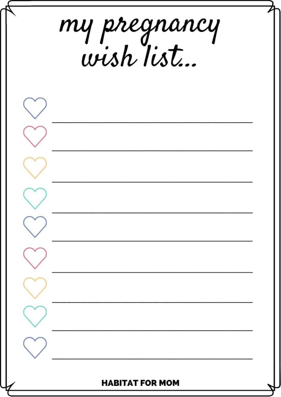 FREE Printable To Do List for Pregnancy (3 Blank PDF Templates ...