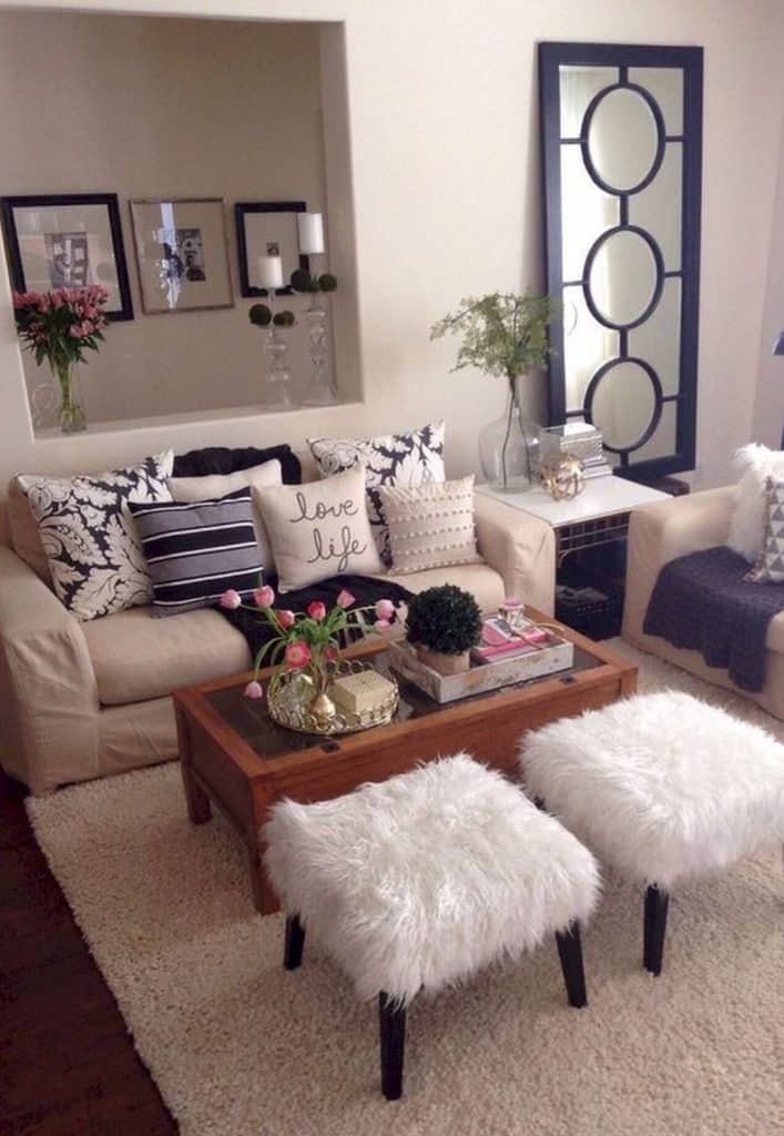 50+ Cozy Home Decor Apartment Living Room Ideas - Habitat For Mom