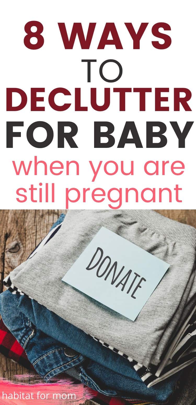 decluttering tips for moms-to-be before baby arrives - Featured Image