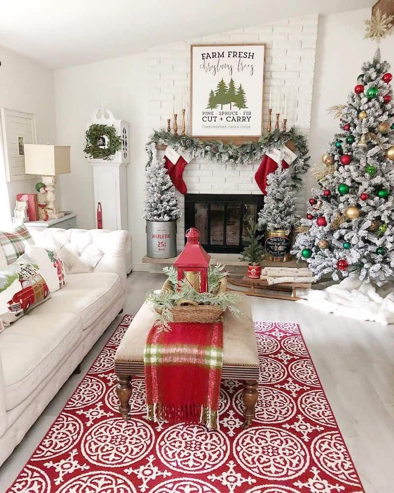 Ideas For Decorating A Living Room For Christmas 