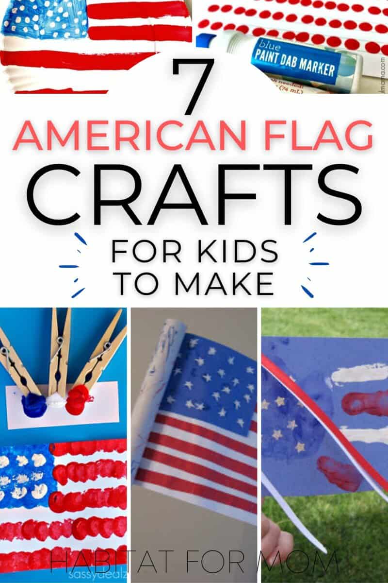 American Flag Toddler Preschool Craft Printables