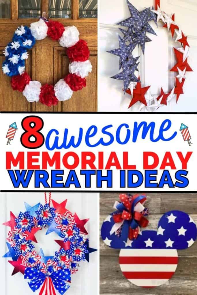 8 Patriotic 4th of July and Memorial Day Wreath Ideas for Your Front ...