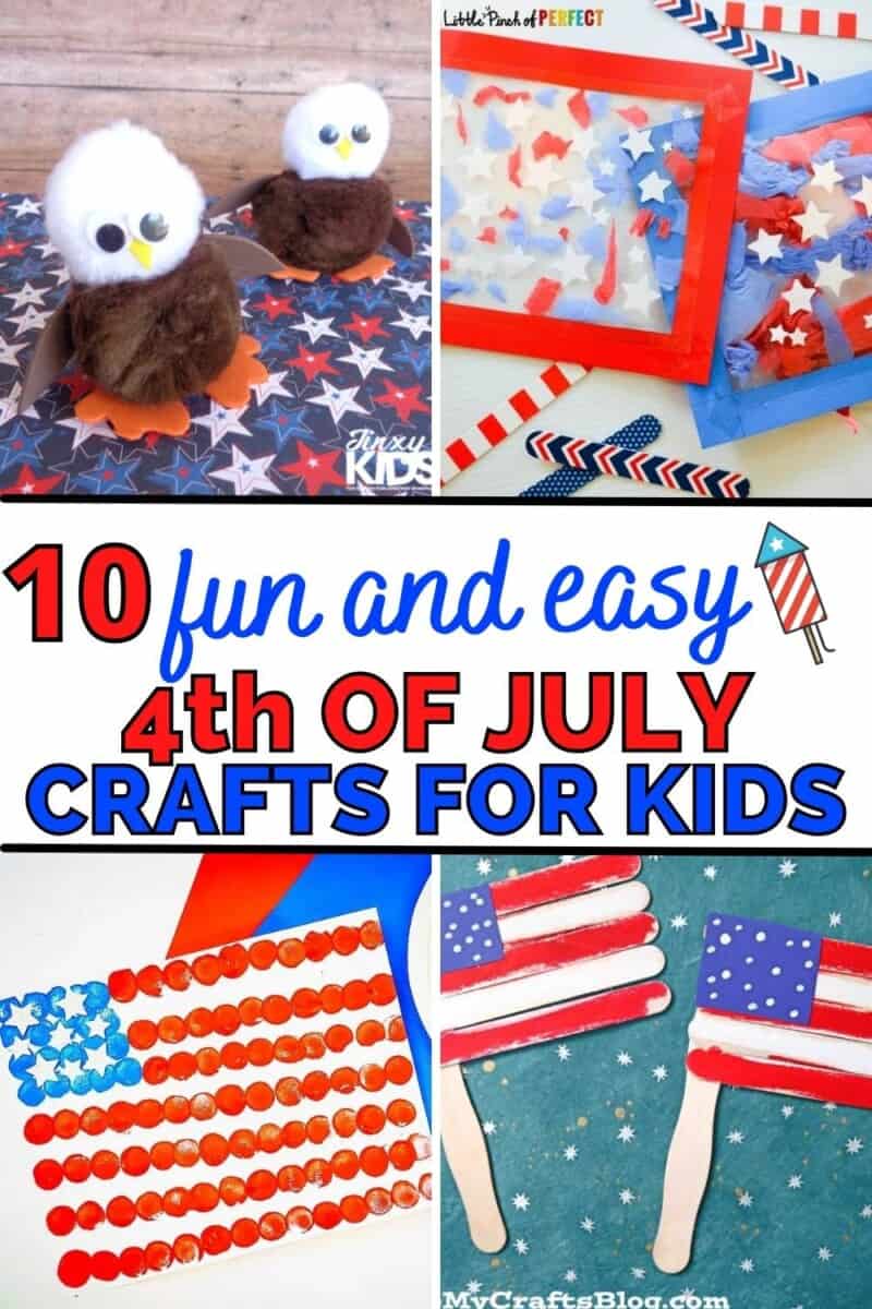 10 Easy and Fun Patriotic 4th of July and Memorial Day Crafts for Kids ...