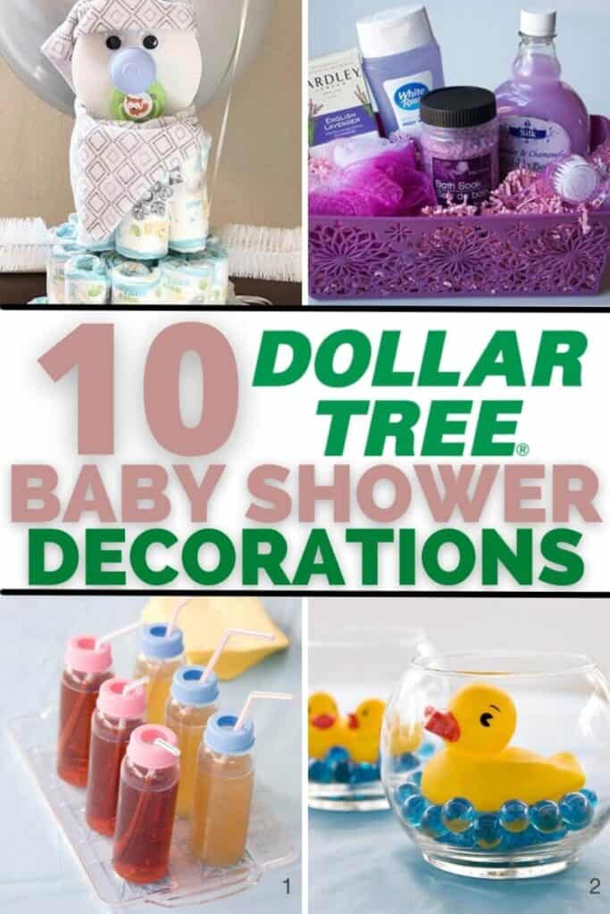 Dollar tree baby 2024 shower favor ideas